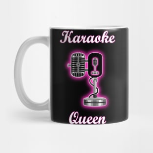 Karaoke Queen Pink Glowing Microphone Mug